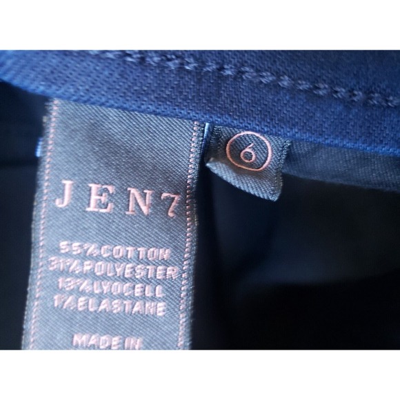 New NWT Womens Jen7 7 for all Mankind Comfort Skinny Blue Pull-On Jeans Size 6 - Picture 5 of 8